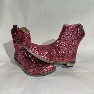 Mona Lisa, Pink Glitter boots, US2.5/Eu34
